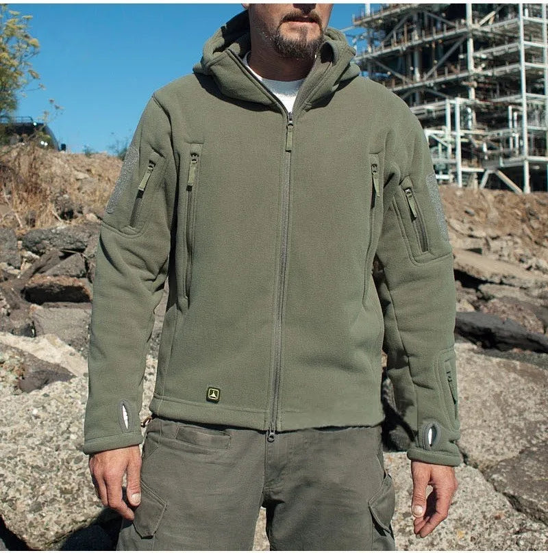 Veste d'hiver militaire à capuche
