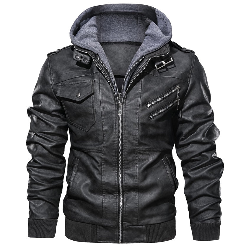 Veste en cuir pour homme Dover