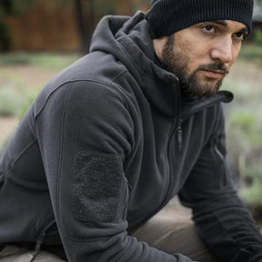 Veste d'hiver militaire à capuche