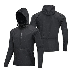 Veste coupe-vent à capuche pour homme pour le cyclisme