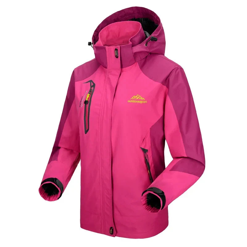 Jaqueta Feminina Trekking com Capuz Impermeável